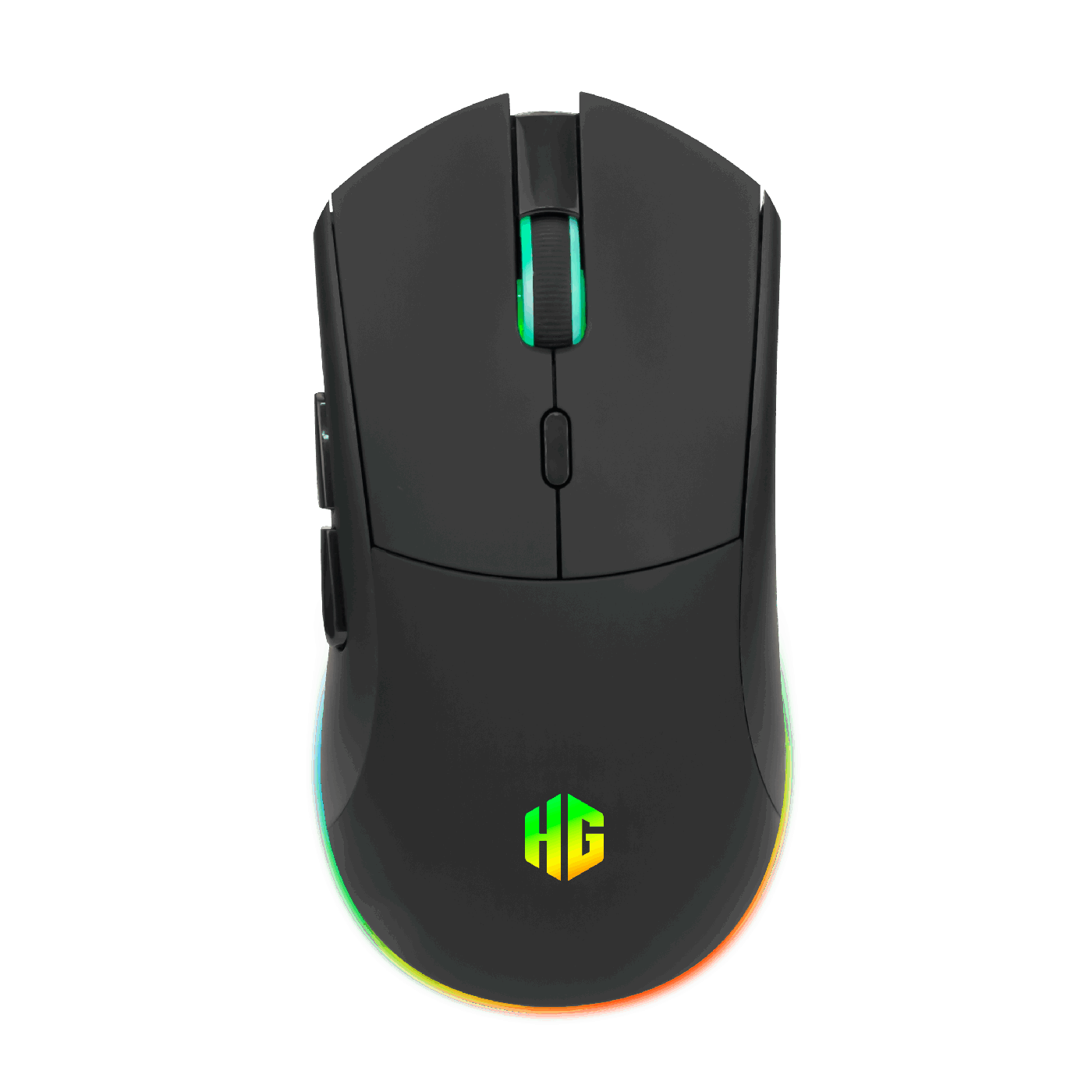 Mouse Gamer Trimode Halion Mantis M705 10000 DPI 6B RGB Recargable Negro