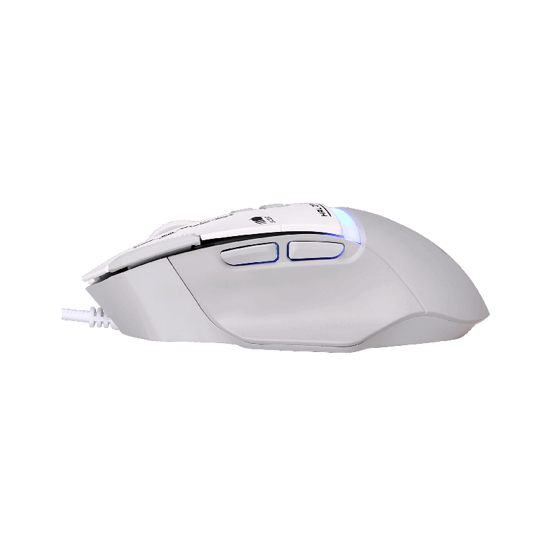 Mouse Gamer USB Halion Xtreme M607 RGB 7200 DPI Gris/Blanco — foto 3