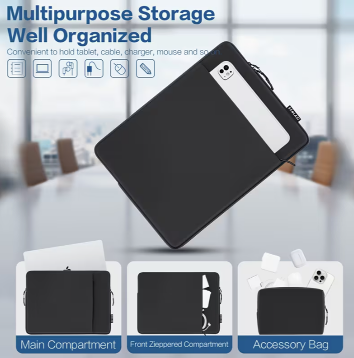 Kit Funda Negra 15.6" + Bolsa Portacables — foto 3