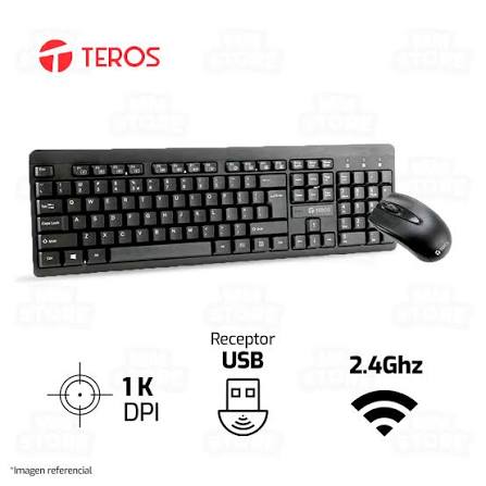 Combo Teclado y Mouse Inalámbrico Teros TE-4061N