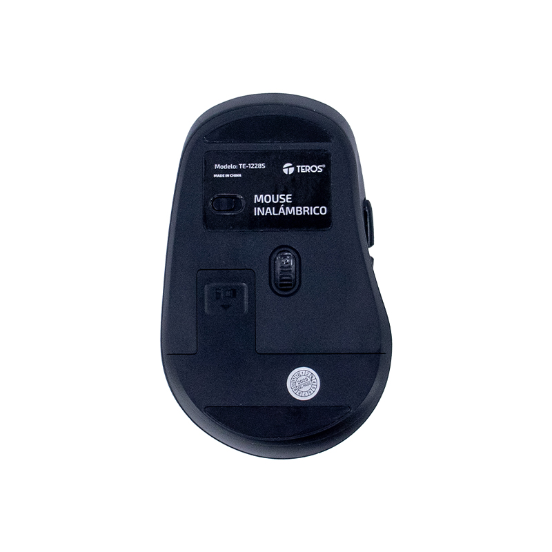 Mouse Inalámbrico Teros TE-1228S 6 Botones 2.4 GHz USB Negro — foto 4