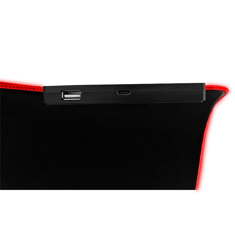 Mousepad Gamer Teros TE-3013G RGB USB Tipo C Negro — foto 3