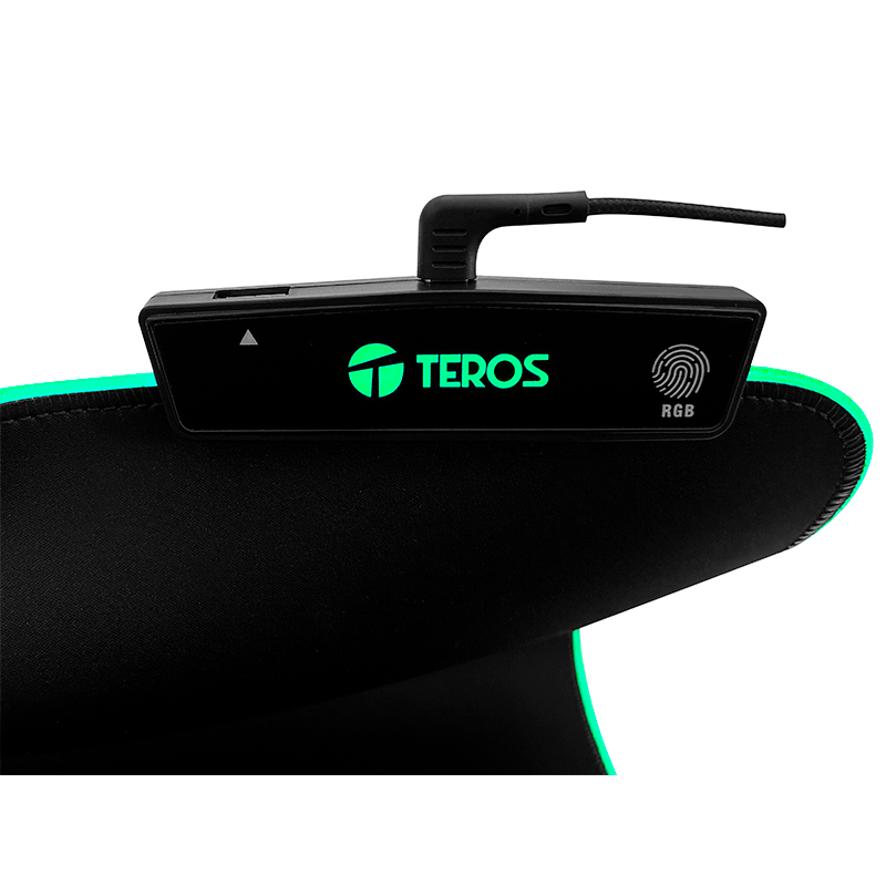 Mousepad Gamer Teros TE-3013G RGB USB Tipo C Negro — foto 4