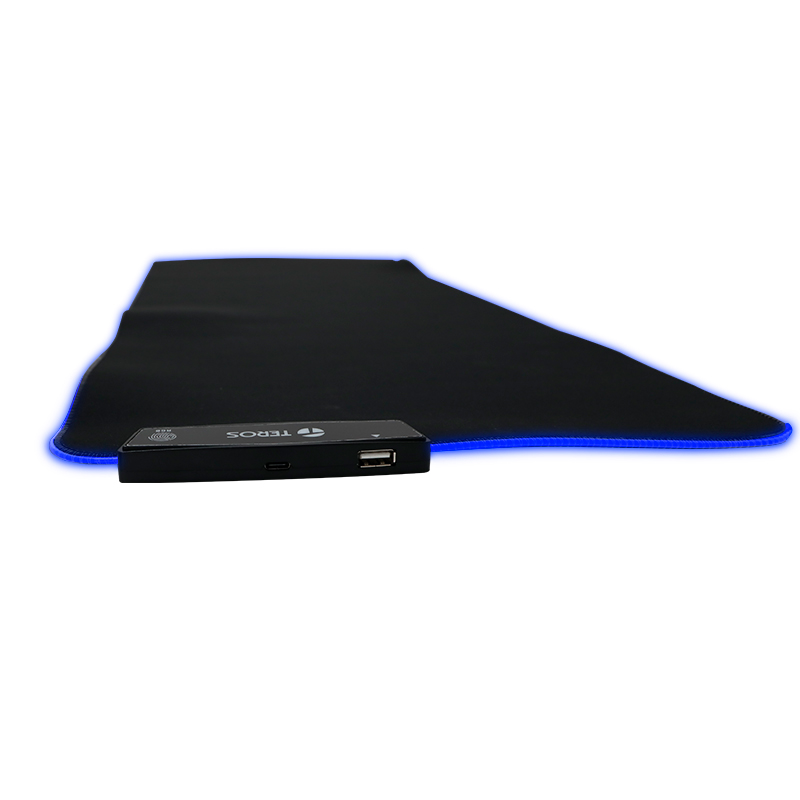 Mousepad Gamer Teros TE-3013G RGB USB Tipo C Negro — foto 2