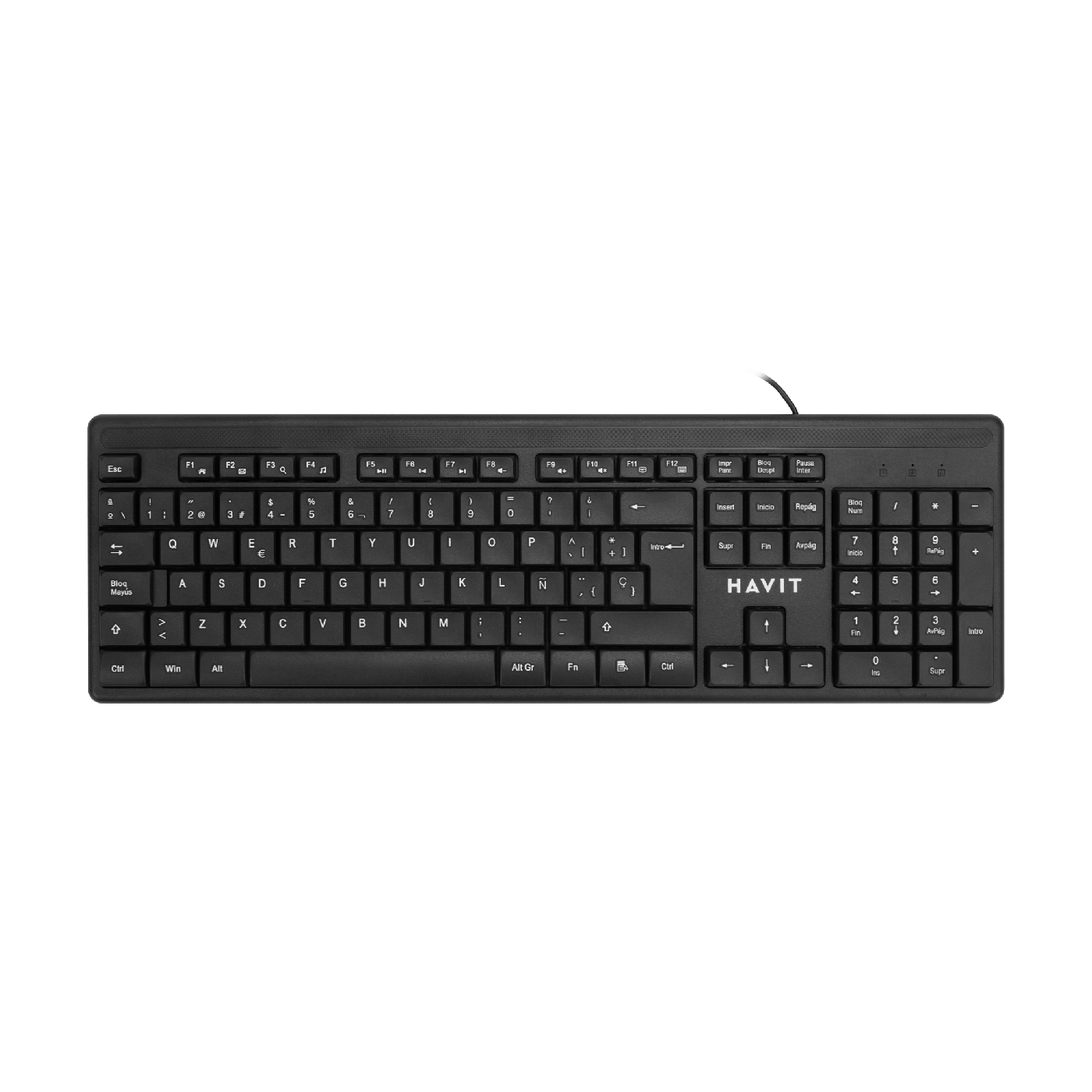 Kit Office Havit KB2001CM-SP Negro — foto 2