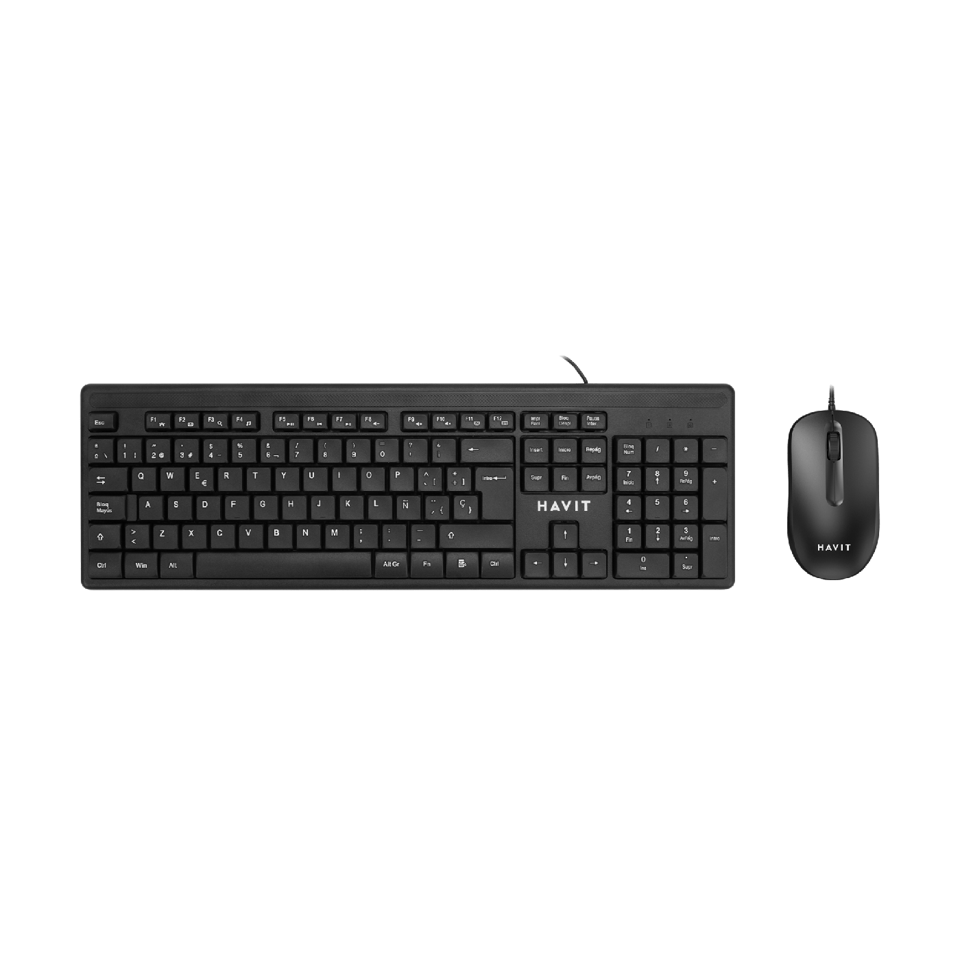 Kit Office Havit KB2001CM-SP Negro