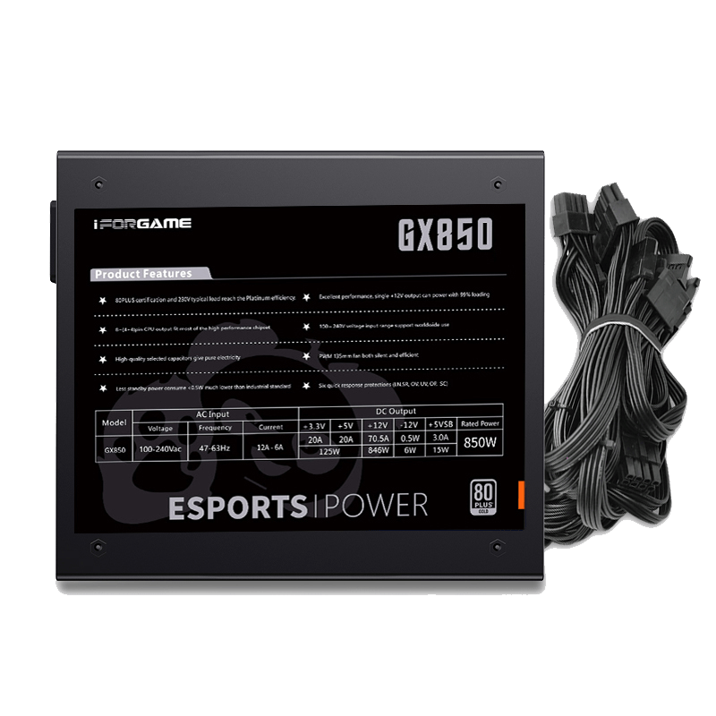 Fuente de Poder Iforgame GX850 APFC 80Plus Gold — foto 3
