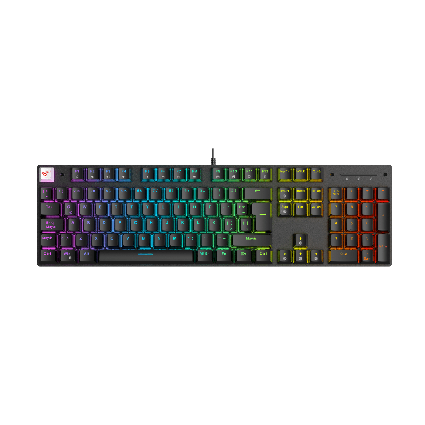 Teclado Gamer Mecánico Havit KB432L RGB