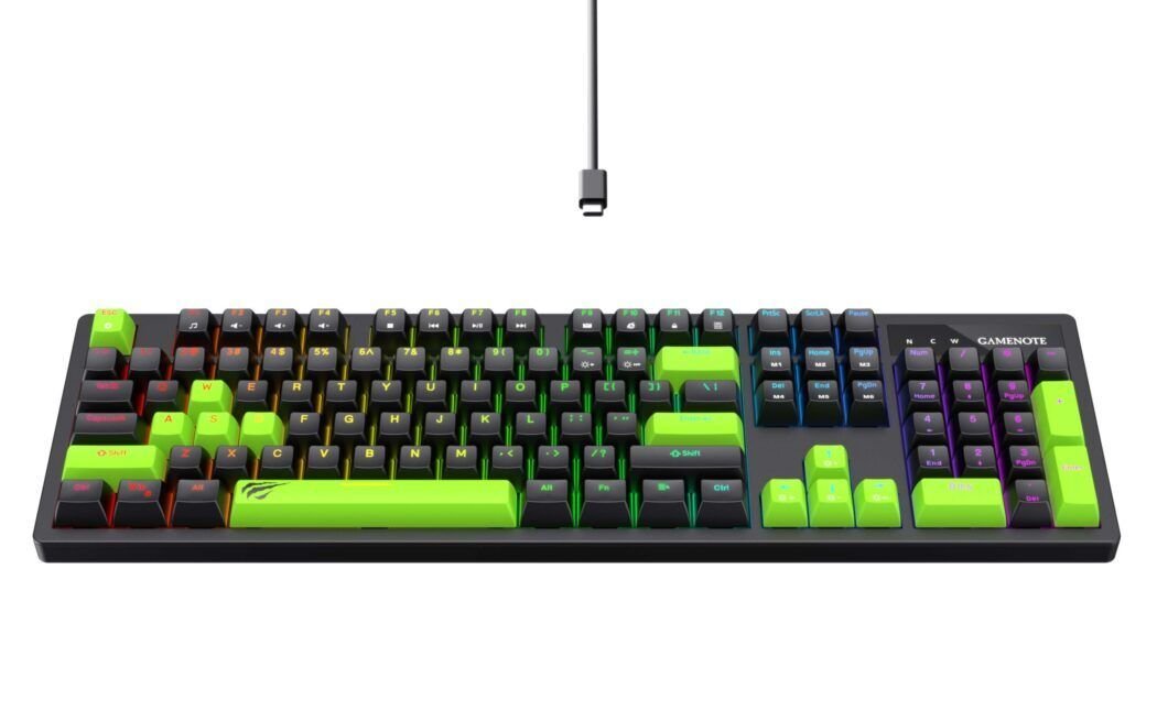 Teclado Mecánico Havit KB893L-SP RGB Backlite Negro/Verde — foto 2
