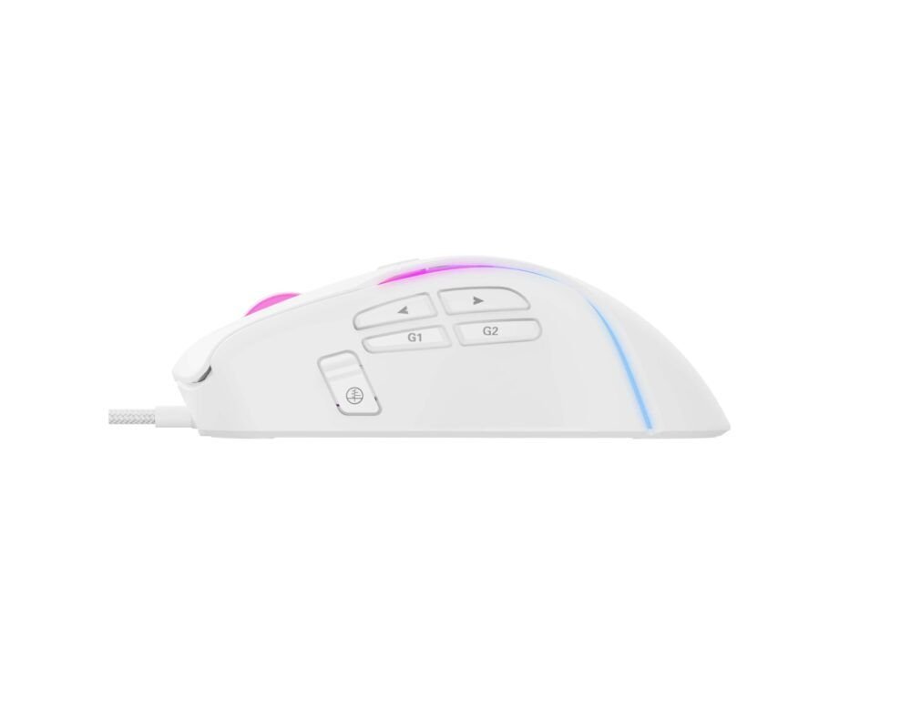Mouse Gamer USB Havit MS1033 Blanco Programable 8000 DPI RGB — foto 3