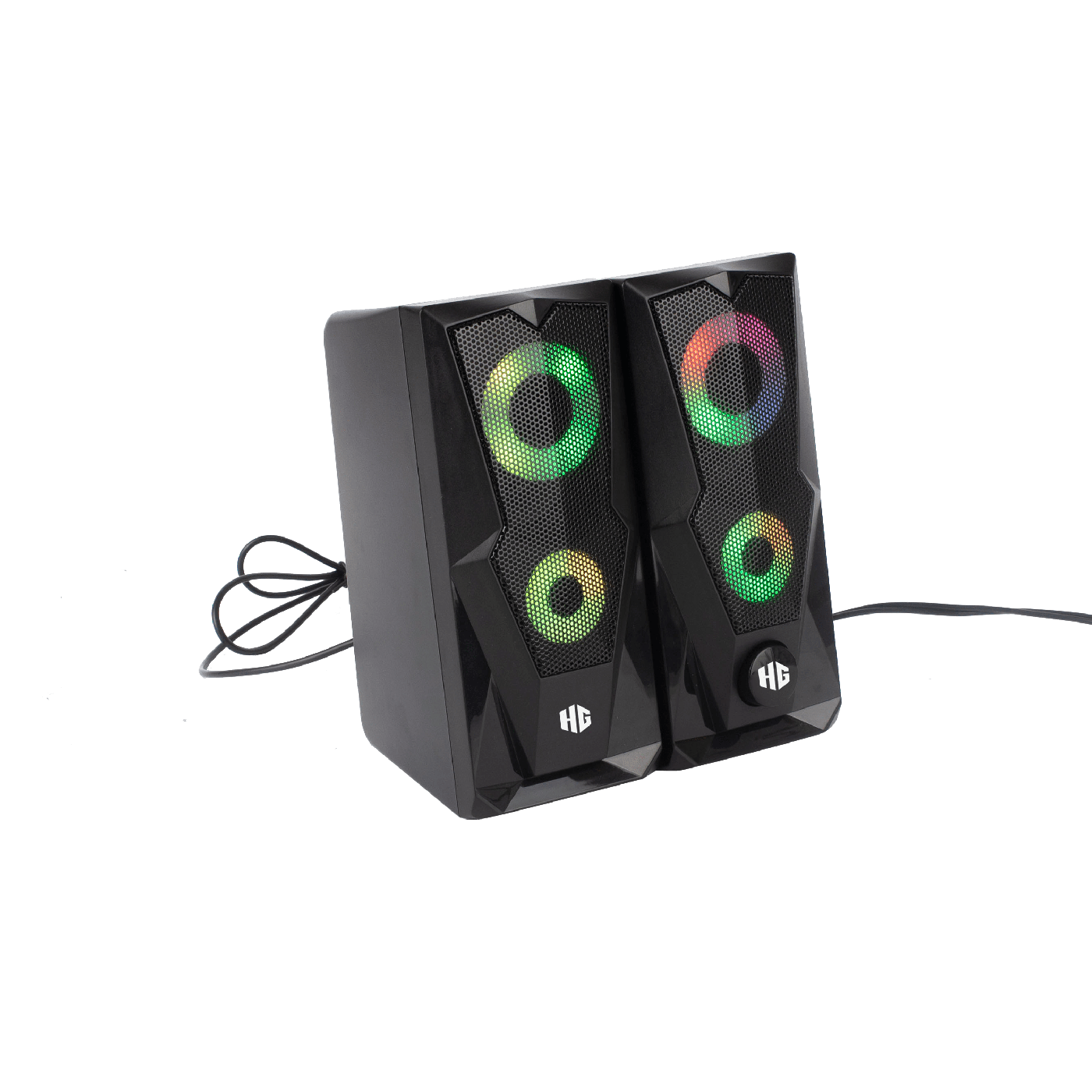 Parlante 2.0 Gamer USB Halion HA-S229 LED 7 Colores — foto 3