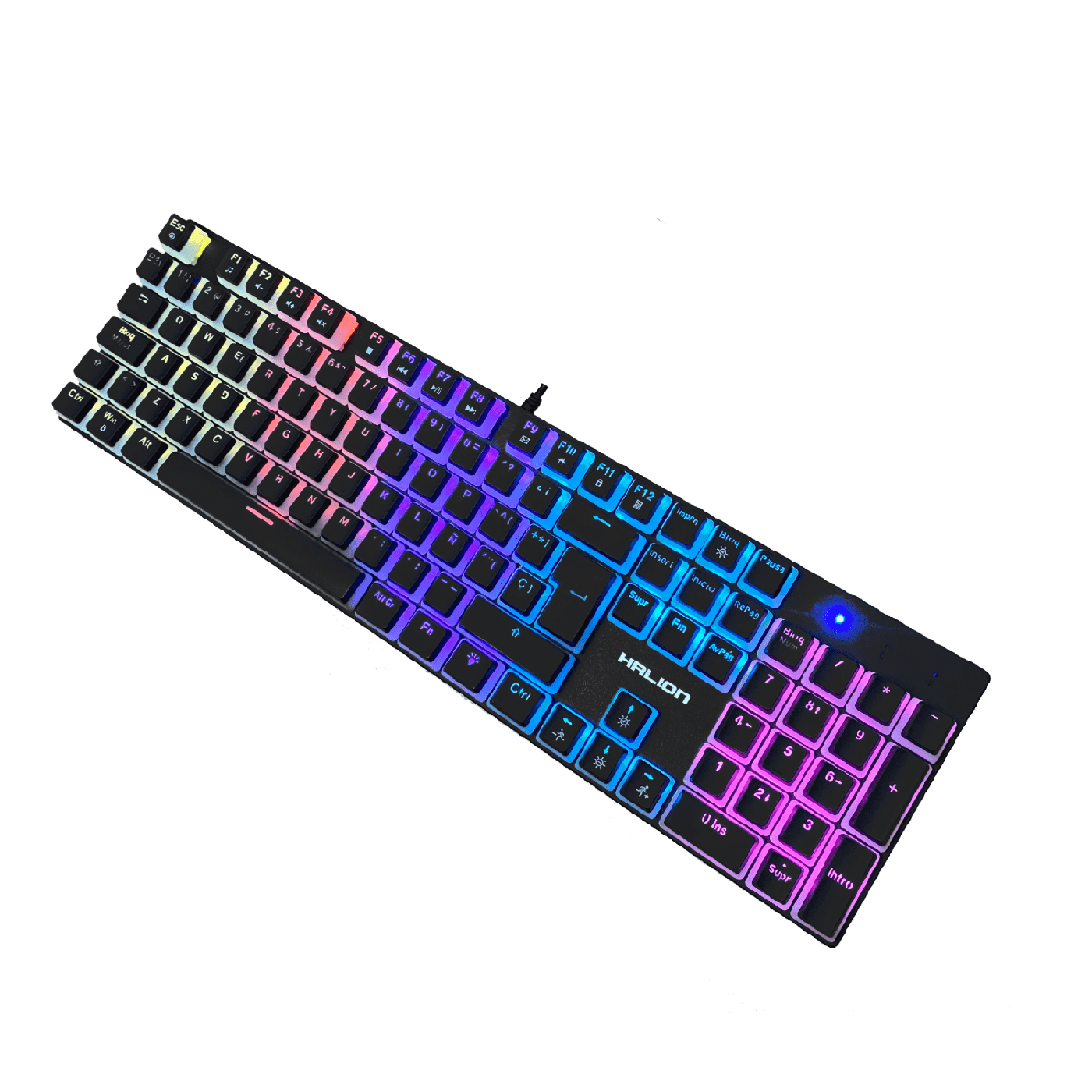 Teclado Mecánico Halion Asgard HA-KG941 Pudding Keys Rainbow — foto 2